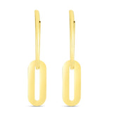 a pair of gold earrings